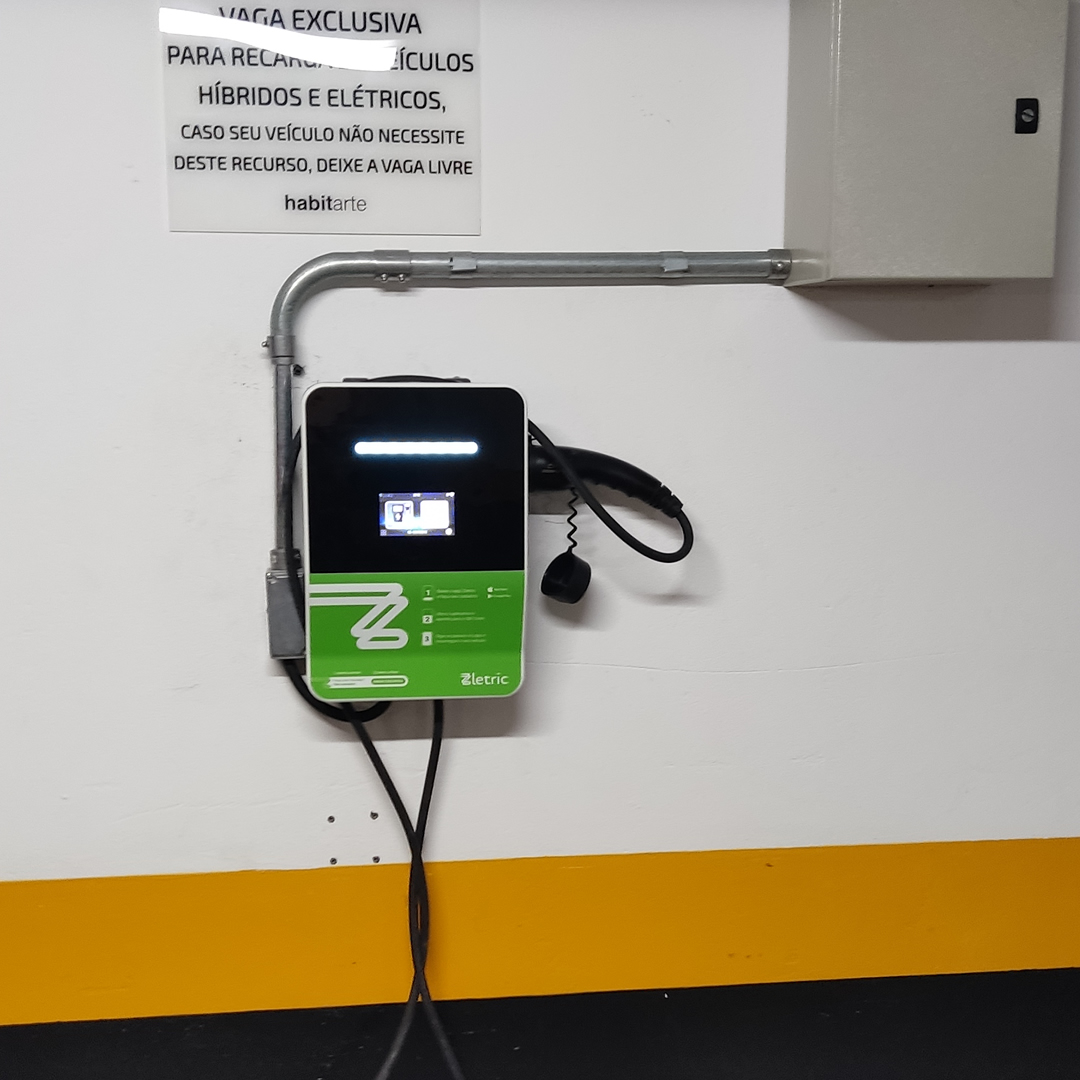 Ponto de recarga de veiculo elétrico